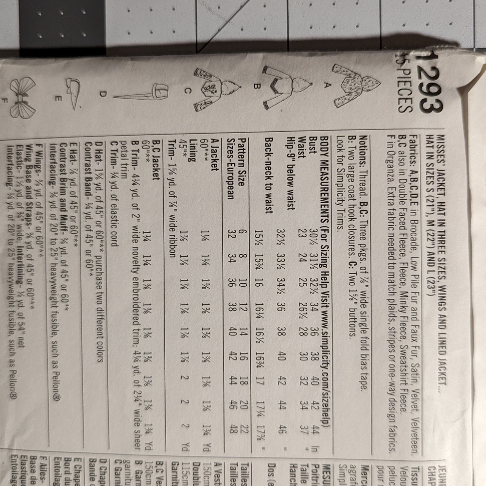 Simplicity Sewing Pattern 1293 - Picture 3 of 3